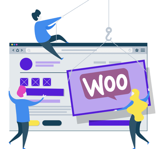 woocommerce mobile apps vector